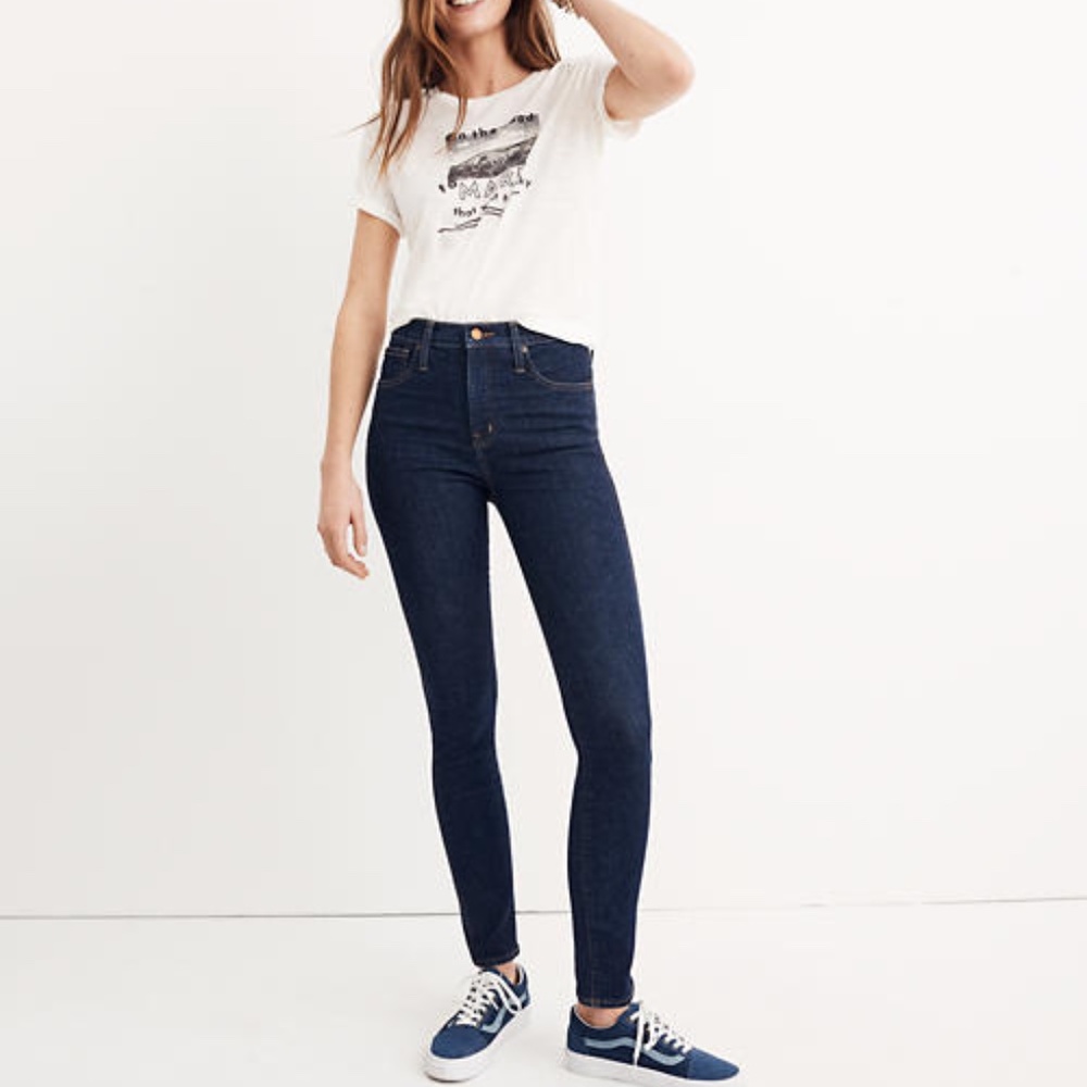 Madewell 10" High-Rise Skinny Worn In Jeans in Lucille Wash Women's Size 26